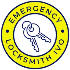 Emergency locksmith Ivo logo with yellow and black color